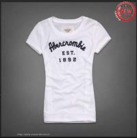 dames abercrombie fitch korte tees est 1892 wit Outlet Sale x8afm868